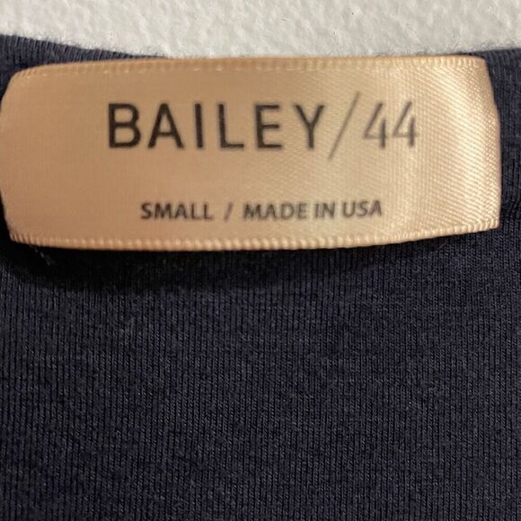 BAILEY 44 Dress Size Small Blue Maxi Knit Handkerchief Hem Long Sleeve A… - Picture 6 of 6